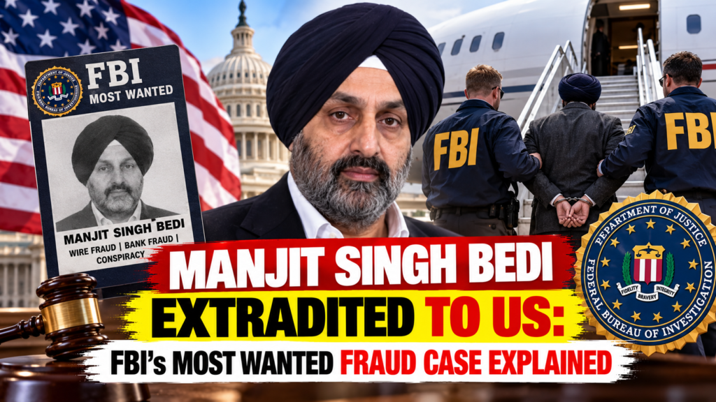 Manjit Singh Bedi extradited to the US after arrest in Punjab in an alleged SNAP benefits fraud case