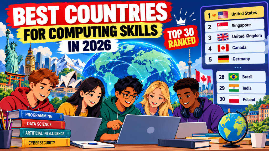 Best countries for computing skills in 2026 ranked by student problem-solving scores