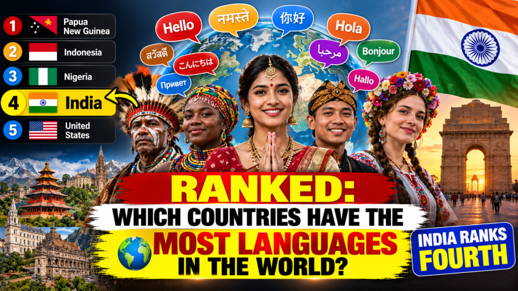 Countries with the most living languages in 2025, led by Papua New Guinea, Indonesia, Nigeria and India