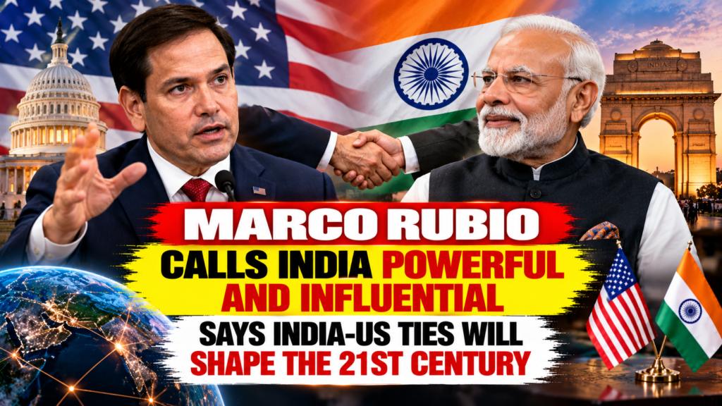 Marco Rubio speaks about India-US ties at the Freedom 250 reception in Mumbai