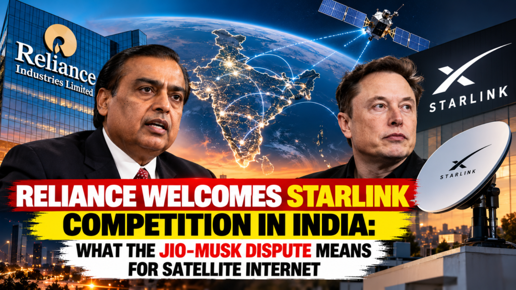 Reliance Industries welcomes Starlink competition as Jio awaits satellite internet clearances in India