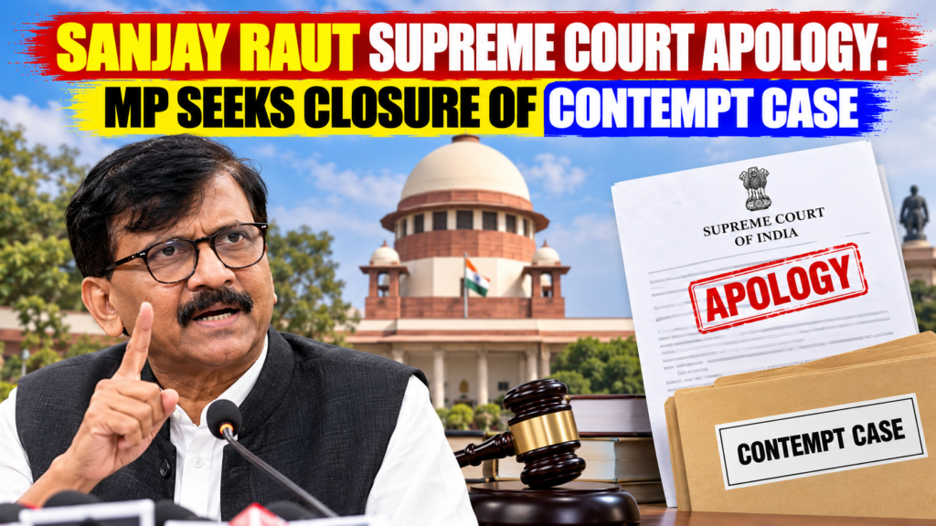 Sanjay Raut Supreme Court apology in criminal contempt case