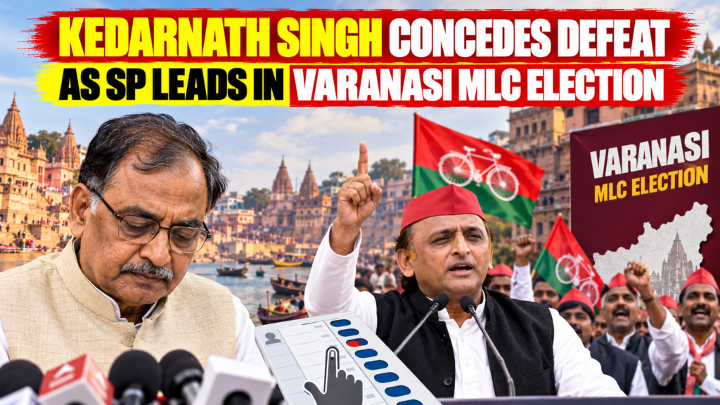 Kedarnath Singh Concedes Defeat as SP Leads in Varanasi MLC Election Kedarnath Singh concedes defeat in Varanasi Graduates MLC election